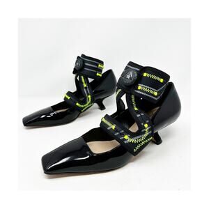 Christian Dior x Roger Vivier 62-22 Black Patent Pumps Womens Size EU 39